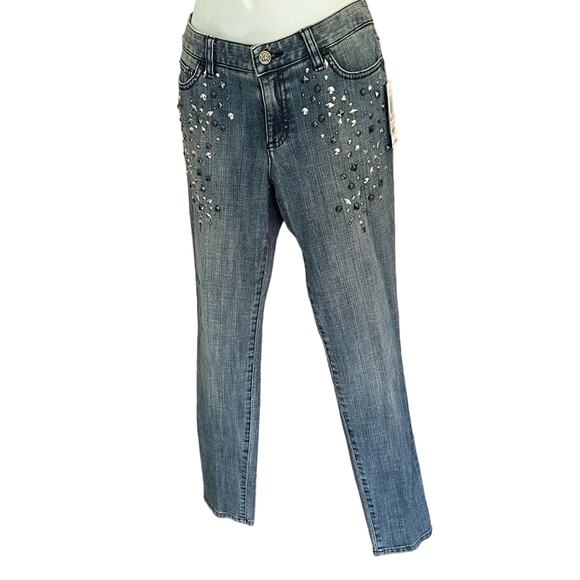 Michael Kors Studded Skinny Stretch Jeans Women’s 6 NEW - Picture 1 of 9